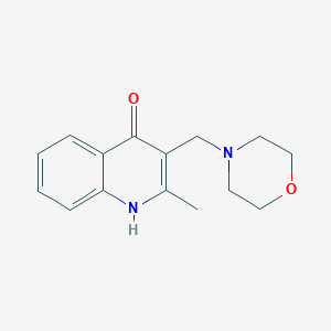 molecular formula C15H18N2O2 B5619867 2-methyl-3-(4-morpholinylmethyl)-4(1H)-quinolinone CAS No. 382641-01-2