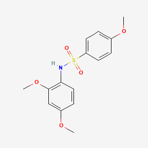 molecular formula C15H17NO5S B5619893 N-(2,4-dimethoxyphenyl)-4-methoxybenzenesulfonamide CAS No. 349397-19-9
