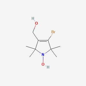molecular formula C9H16BrNO2 B561991 4-溴-3-羟甲基-1-氧代-2,2,5,5-四甲基-δ3-吡咯啉 CAS No. 85591-93-1