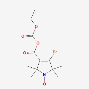B561992 Ethyl 4-Bromo-1-oxyl-2,2,5,5-tetramethyl-delta3-pyrroline-3-carboxylate CAS No. 215956-48-2