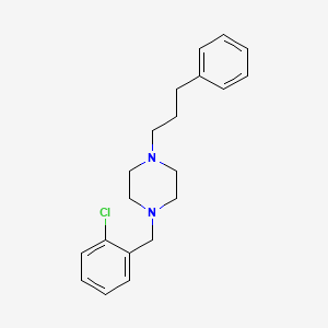 molecular formula C20H25ClN2 B5619926 1-(2-chlorobenzyl)-4-(3-phenylpropyl)piperazine 