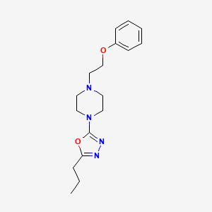 1-(2-phenoxyethyl)-4-(5-propyl-1,3,4-oxadiazol-2-yl)piperazine