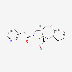 molecular formula C20H22N2O3 B5620032 [(3aS*,10aS*)-2-(pyridin-3-ylacetyl)-2,3,3a,4-tetrahydro-1H-[1]benzoxepino[3,4-c]pyrrol-10a(10H)-yl]methanol 