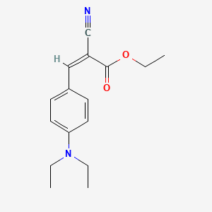 molecular formula C16H20N2O2 B5620049 ethyl 2-cyano-3-[4-(diethylamino)phenyl]acrylate CAS No. 62134-40-1