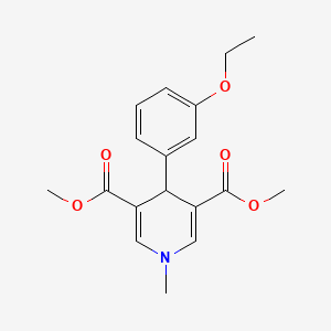 molecular formula C18H21NO5 B5620068 dimethyl 4-(3-ethoxyphenyl)-1-methyl-1,4-dihydro-3,5-pyridinedicarboxylate 