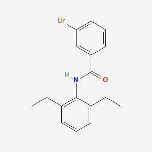 molecular formula C17H18BrNO B5620070 3-bromo-N-(2,6-diethylphenyl)benzamide 