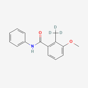 molecular formula C15H15NO2 B562012 3-Methoxy-2-methyl-d3-N-phenylbenzamide CAS No. 1020719-60-1