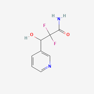 2,2-Difluoro-3-hydroxy-(3-pyridyl)propionyl Amide