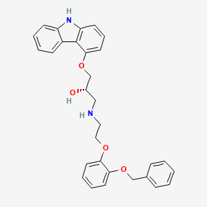 molecular formula C30H30N2O4 B562021 (S)-(-)-O-Benzyl-O-desmethylcarvedilol CAS No. 1217640-12-4