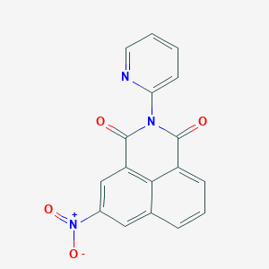 molecular formula C17H9N3O4 B5620249 5-nitro-2-(2-pyridinyl)-1H-benzo[de]isoquinoline-1,3(2H)-dione 