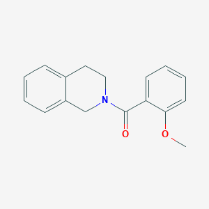 molecular formula C17H17NO2 B5620296 2-(2-methoxybenzoyl)-1,2,3,4-tetrahydroisoquinoline 