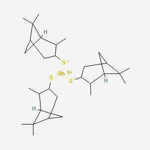 Rhodium(3+) 2,6,6-trimethylbicyclo(3.1.1)heptane-3-thiolate