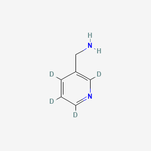 molecular formula C6H8N2 B562035 3-(氨甲基)吡啶-2,4,5,6-d4 CAS No. 1020719-00-9