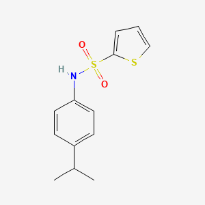 molecular formula C13H15NO2S2 B5620435 N-(4-isopropylphenyl)-2-thiophenesulfonamide 