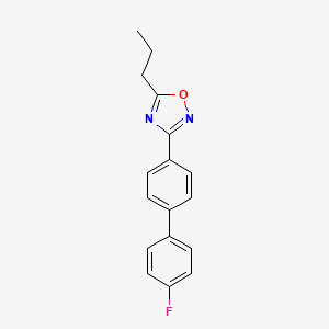 molecular formula C17H15FN2O B5620436 3-(4'-fluoro-4-biphenylyl)-5-propyl-1,2,4-oxadiazole 
