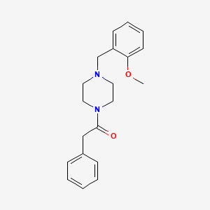 molecular formula C20H24N2O2 B5620443 1-(2-methoxybenzyl)-4-(phenylacetyl)piperazine 