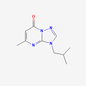 molecular formula C10H14N4O B5620513 3-isobutyl-5-methyl[1,2,4]triazolo[1,5-a]pyrimidin-7(3H)-one 