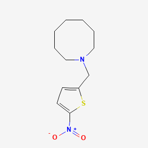 molecular formula C12H18N2O2S B5620538 1-[(5-nitro-2-thienyl)methyl]azocane 