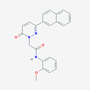 molecular formula C23H19N3O3 B5620539 N-(2-methoxyphenyl)-2-[3-(2-naphthyl)-6-oxo-1(6H)-pyridazinyl]acetamide 