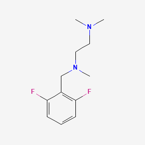 molecular formula C12H18F2N2 B5620557 (2,6-difluorobenzyl)[2-(dimethylamino)ethyl]methylamine 