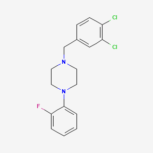 molecular formula C17H17Cl2FN2 B5620561 1-(3,4-dichlorobenzyl)-4-(2-fluorophenyl)piperazine 