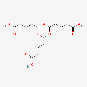 molecular formula C15H24O9 B5620572 4,4',4''-(1,3,5-trioxane-2,4,6-triyl)tributanoic acid 