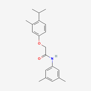 molecular formula C20H25NO2 B5620624 N-(3,5-dimethylphenyl)-2-(4-isopropyl-3-methylphenoxy)acetamide 