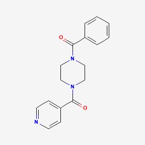 molecular formula C17H17N3O2 B5620654 1-benzoyl-4-isonicotinoylpiperazine 