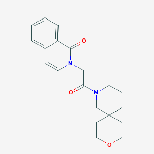 molecular formula C20H24N2O3 B5620656 2-[2-(9-oxa-2-azaspiro[5.5]undec-2-yl)-2-oxoethyl]isoquinolin-1(2H)-one 