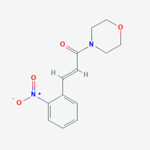 molecular formula C13H14N2O4 B5620662 4-[3-(2-nitrophenyl)acryloyl]morpholine CAS No. 21497-12-1