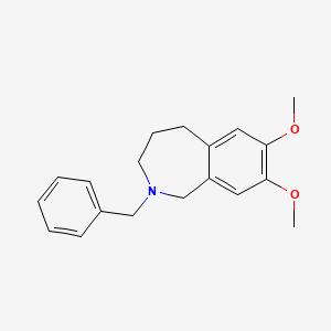 molecular formula C19H23NO2 B562068 N-苄基-7,8-二甲氧基-2,3,4,5-四氢-2-苯并氮杂卓 CAS No. 189885-47-0