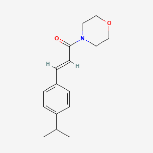 molecular formula C16H21NO2 B5620695 4-[3-(4-isopropylphenyl)acryloyl]morpholine 