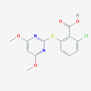 molecular formula C13H11ClN2O4S B056207 吡硫草胺 CAS No. 123342-93-8