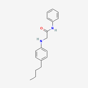 molecular formula C18H22N2O B5620743 N~2~-(4-butylphenyl)-N~1~-phenylglycinamide 