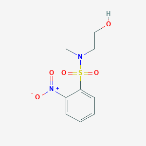 molecular formula C9H12N2O5S B5620758 N-(2-hydroxyethyl)-N-methyl-2-nitrobenzenesulfonamide 