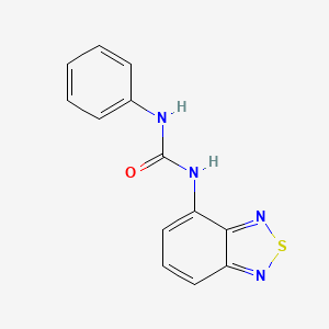molecular formula C13H10N4OS B5620762 N-2,1,3-benzothiadiazol-4-yl-N'-phenylurea 