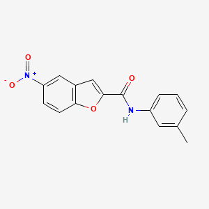 molecular formula C16H12N2O4 B5620839 N-(3-methylphenyl)-5-nitro-1-benzofuran-2-carboxamide 