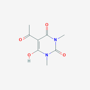 molecular formula C8H10N2O4 B5620844 5-acetyl-6-hydroxy-1,3-dimethyl-2,4(1H,3H)-pyrimidinedione 