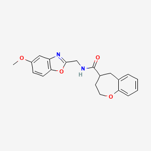 N-[(5-methoxy-1,3-benzoxazol-2-yl)methyl]-2,3,4,5-tetrahydro-1-benzoxepine-4-carboxamide