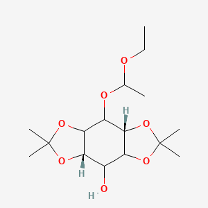 molecular formula C16H28O7 B562092 (3aS,7aS)-8-(1-Ethoxyethoxy)-2,2,6,6-tetramethylhexahydro-2H,6H-benzo[1,2-d:4,5-d']bis[1,3]dioxol-4-ol CAS No. 197848-74-1