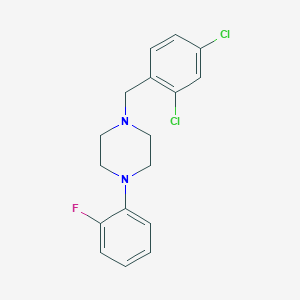 molecular formula C17H17Cl2FN2 B5620952 1-(2,4-dichlorobenzyl)-4-(2-fluorophenyl)piperazine 