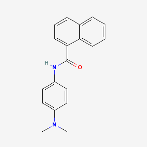 molecular formula C19H18N2O B5620981 N-[4-(dimethylamino)phenyl]-1-naphthamide 