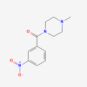 molecular formula C12H15N3O3 B5620992 1-methyl-4-(3-nitrobenzoyl)piperazine CAS No. 93185-61-6