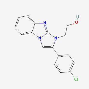molecular formula C17H14ClN3O B5620997 2-[2-(4-chlorophenyl)-1H-imidazo[1,2-a]benzimidazol-1-yl]ethanol 
