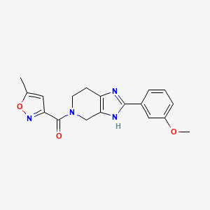 2-(3-methoxyphenyl)-5-[(5-methylisoxazol-3-yl)carbonyl]-4,5,6,7-tetrahydro-1H-imidazo[4,5-c]pyridine