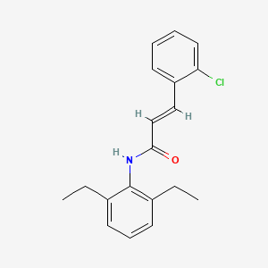 molecular formula C19H20ClNO B5621065 3-(2-chlorophenyl)-N-(2,6-diethylphenyl)acrylamide 
