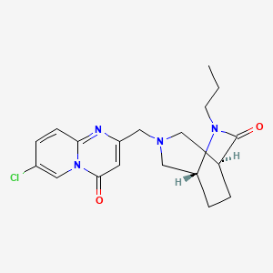 molecular formula C19H23ClN4O2 B5621106 7-chloro-2-{[(1S*,5R*)-7-oxo-6-propyl-3,6-diazabicyclo[3.2.2]non-3-yl]methyl}-4H-pyrido[1,2-a]pyrimidin-4-one 