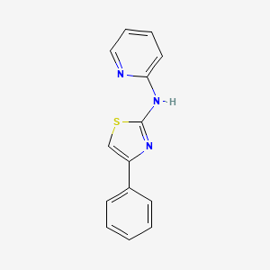 molecular formula C14H11N3S B5621131 N-(4-phenyl-1,3-thiazol-2-yl)-2-pyridinamine 