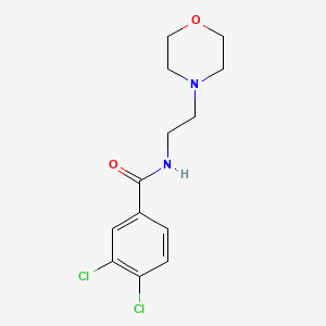 molecular formula C13H16Cl2N2O2 B5621133 3,4-dichloro-N-[2-(4-morpholinyl)ethyl]benzamide 