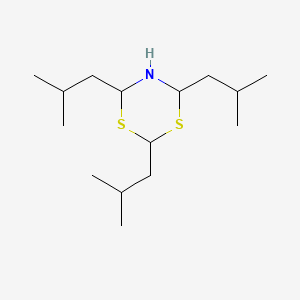 molecular formula C15H31NS2 B562125 Dihydro-2,4,6-tris(2-methylpropyl)-4h-1,3,5-dithiazine CAS No. 74595-94-1